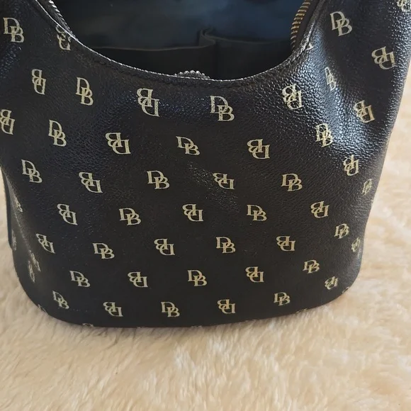 Monogram Black and Tan Dooney & Bourke Women's Bag - Purse - Picture 7 of 10